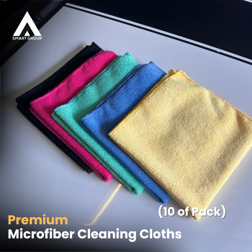 Premium Microfiber Cleaning Cloths - 10 Pack